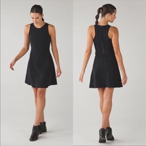 Lululemon black skater dress size 6